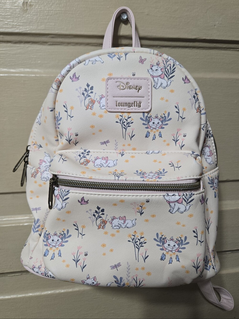 Disney Loungefly The Aristocats Marie & Flowers Mini Backpack EUC